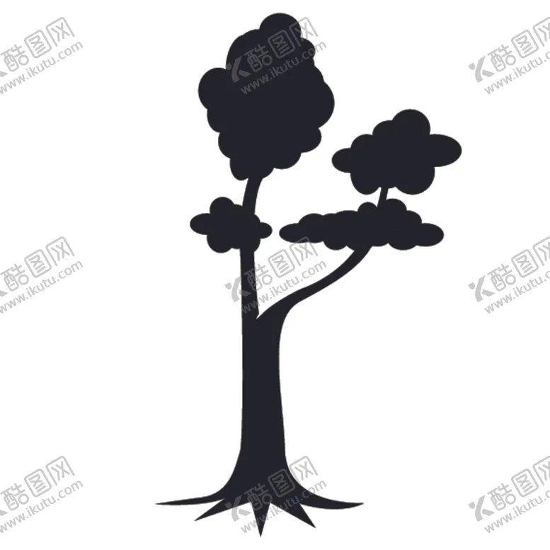 编号：68324607092139119162【酷图网】源文件下载-黑色植物树木剪影