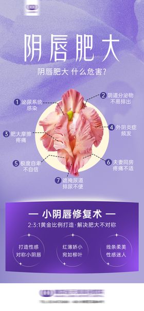医美女性私密阴唇海报