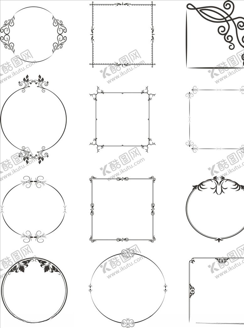 编号：42411109290814251648【酷图网】源文件下载-欧式边框花边