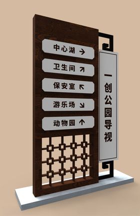 指路牌指向牌样机