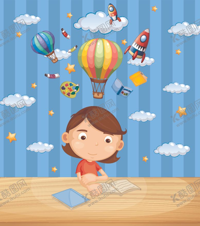 编号：65497507032122247592【酷图网】源文件下载-卡通学生插画