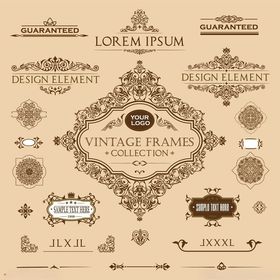 复古装饰设计元素集合