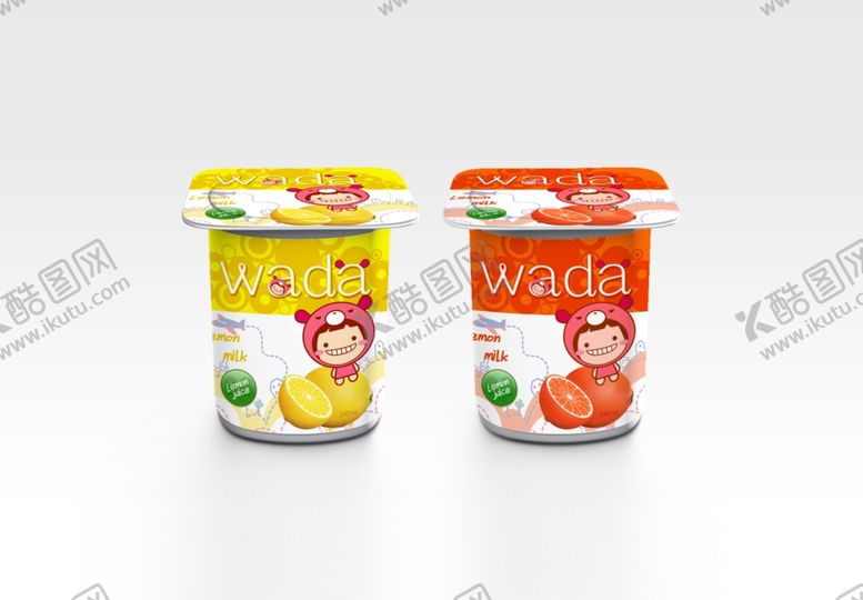 编号：12595402150706062631【酷图网】源文件下载-果味奶制品包装设计