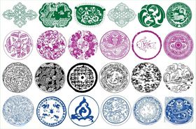 圆形花边圆形边框花边花纹