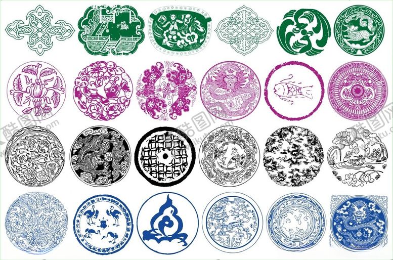 编号：87822211020411143180【酷图网】源文件下载-圆形花边圆形边框花边花纹