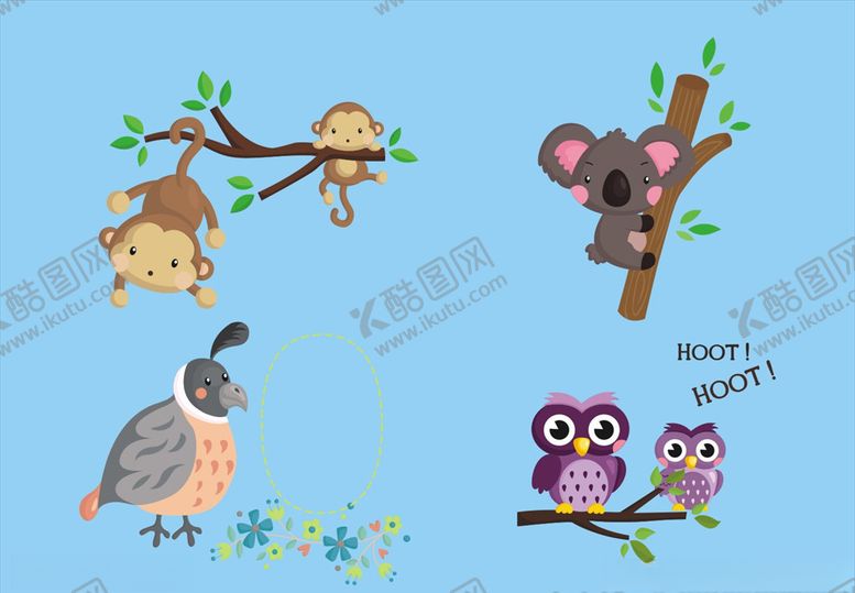 编号：37450010051347035276【酷图网】源文件下载-卡通动物