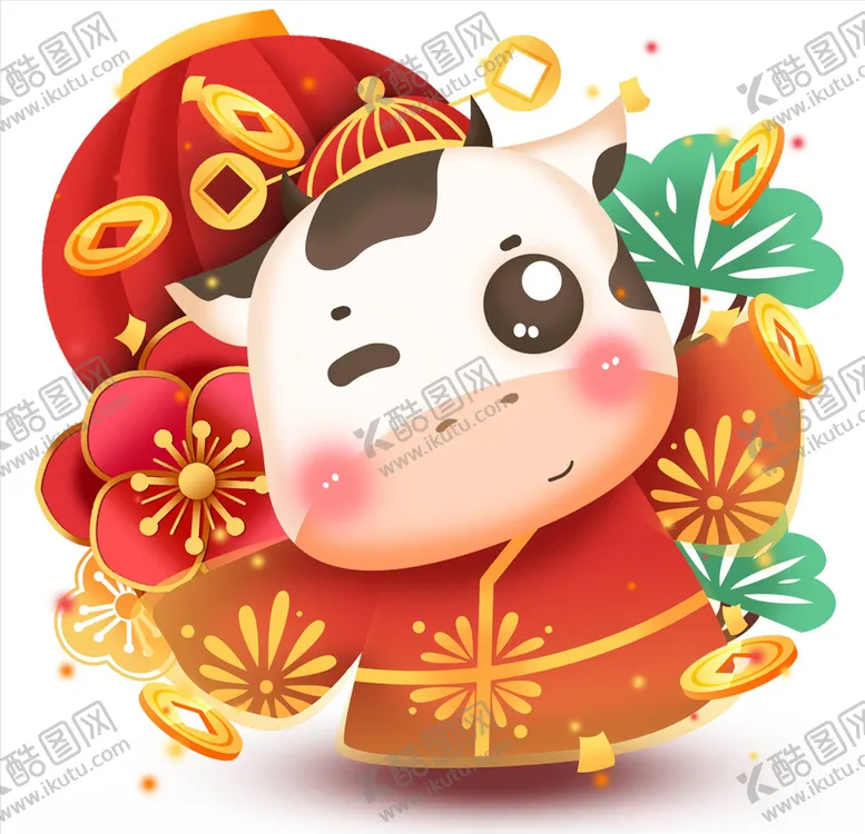编号：41575004191915284444【酷图网】源文件下载-牛年元素