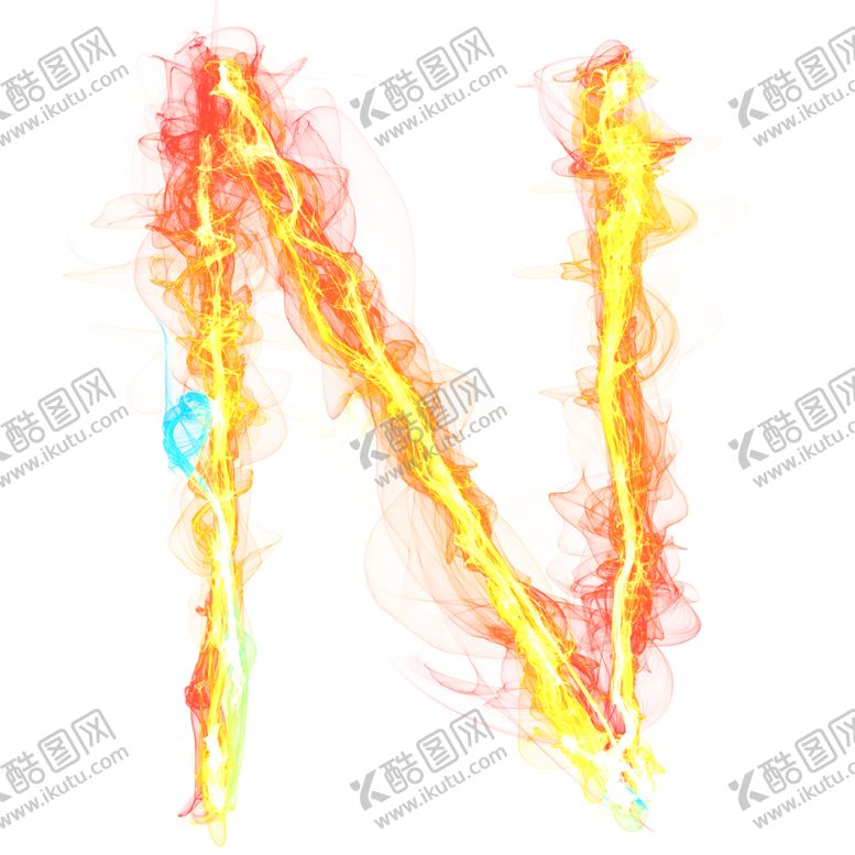 编号：94055610150446188595【酷图网】源文件下载-烟雾火焰特效字母N