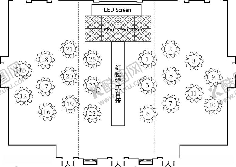 编号：26904806052055359594【酷图网】源文件下载-婚礼座位图