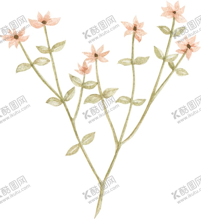 编号：63962406270826503895【酷图网】源文件下载-彩绘枝叶