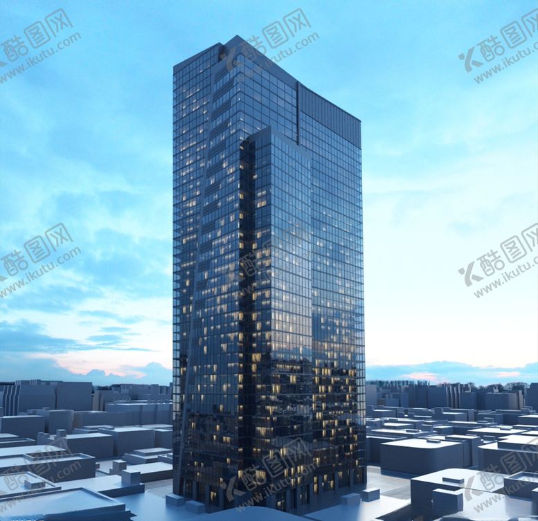编号：29590203262106277223【酷图网】源文件下载-C4D模型大夏大楼建筑摩天大夏