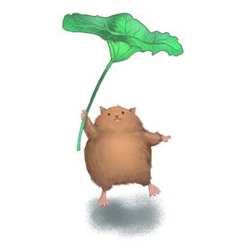 鼠卡通老鼠拟人志愿者