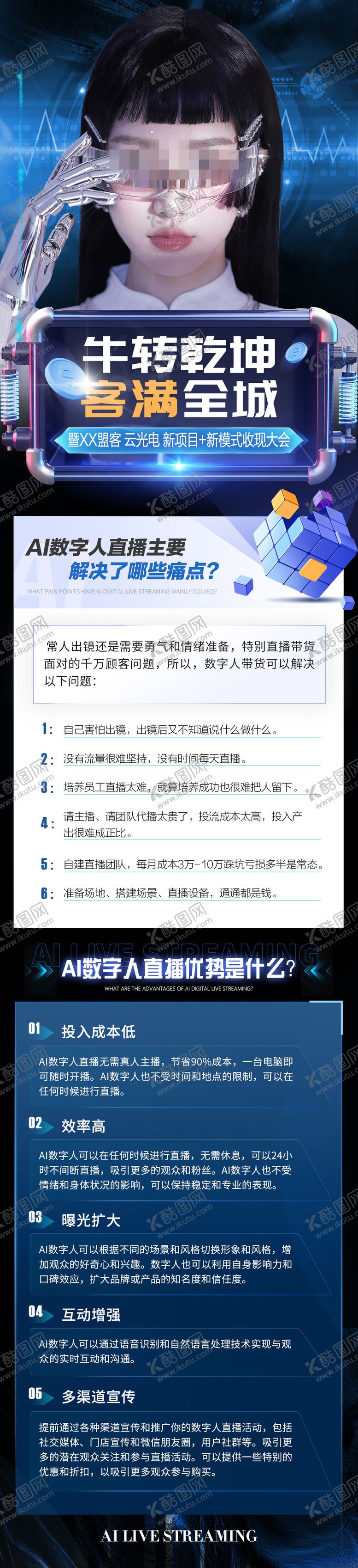 编号：84589112111353183402【酷图网】源文件下载-AI数字人直播长图