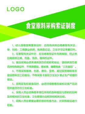 食堂原料采购索证制度