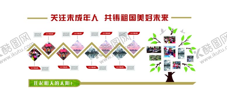 编号：13309904302335545482【酷图网】源文件下载-关爱未成年形象墙