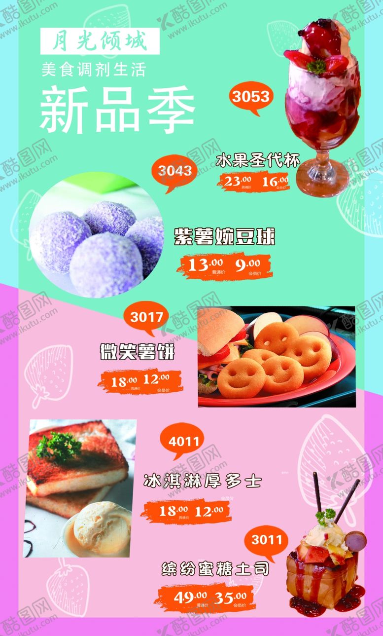 编号：22714907141320141065【酷图网】源文件下载-西餐菜单