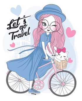 时尚人物女孩插画