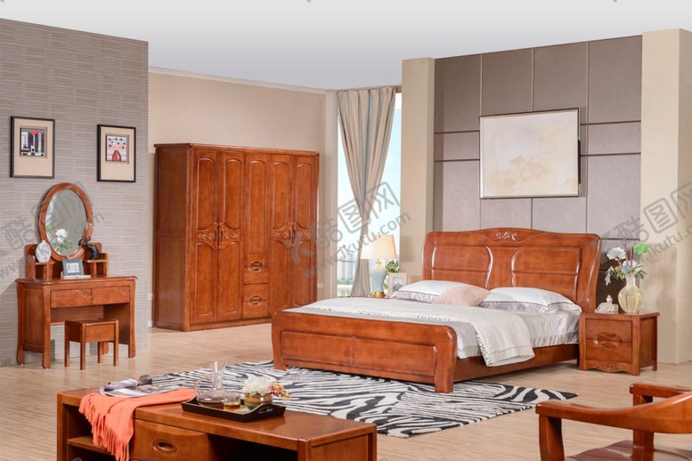 编号：71531810061155496087【酷图网】源文件下载-实木床