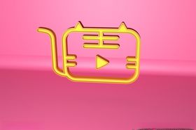 虎课logo立体镂空标志模型