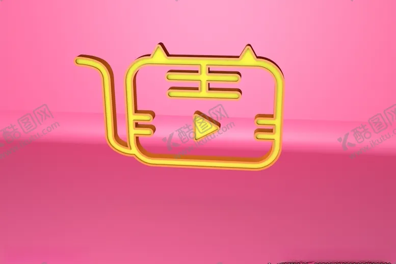 编号：11743107050935046786【酷图网】源文件下载-虎课logo立体镂空标志模型