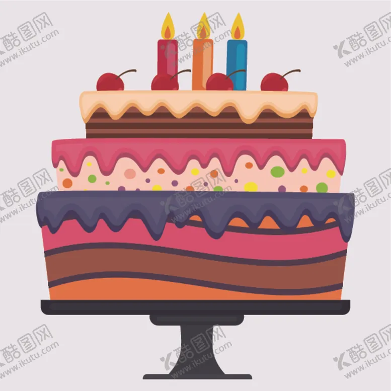 编号：50339106232006044830【酷图网】源文件下载-生日蛋糕