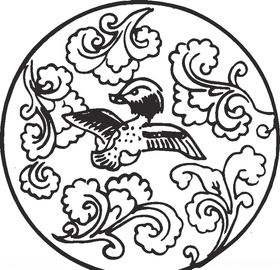 镂空花图案中国风铁艺雕仿古设计