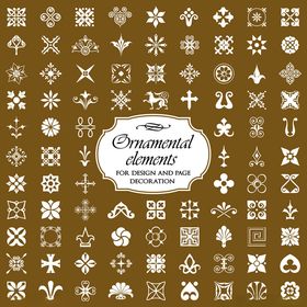 复古几何圣诞装饰图案