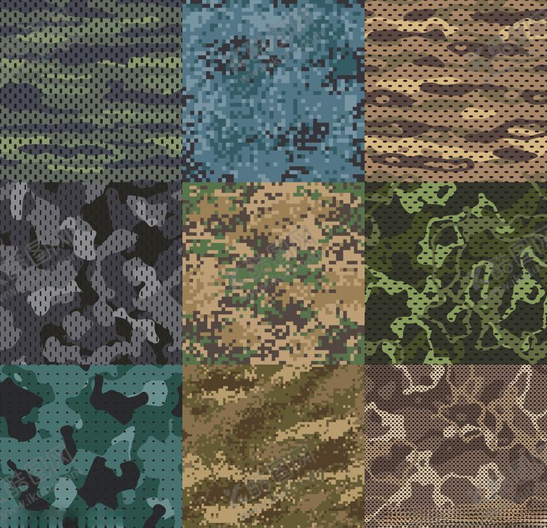 编号：39063009270814128002【酷图网】源文件下载-迷彩印花