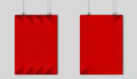 平面构成红色海报背景