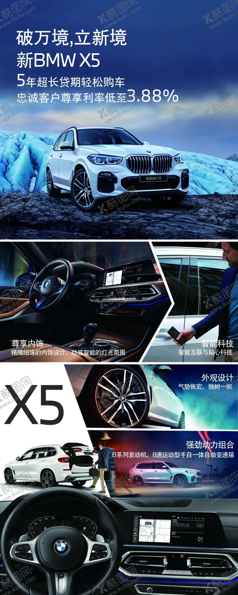 编号：65546305030420406229【酷图网】源文件下载-BMWX5车型介绍