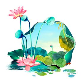 荷叶素材
