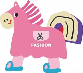 粉色时尚小马玩偶