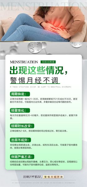 女性健康科普宣传产品海报