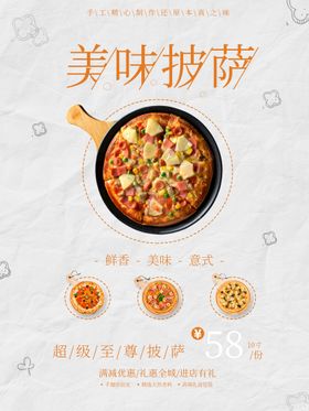 编号：14063809232123052098【酷图网】源文件下载-美味披萨pizza海报