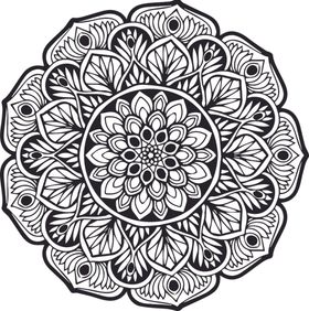 曼陀罗花纹
