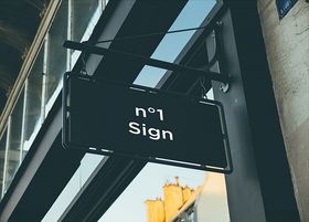 店铺招牌样机展示模板商模板门面广告模型
