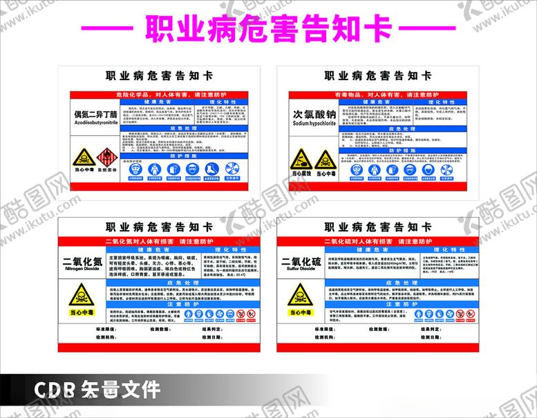 编号：76500912210508431558【酷图网】源文件下载-职业病危害告知卡