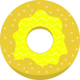 可爱甜甜圈插图卡通品手绘