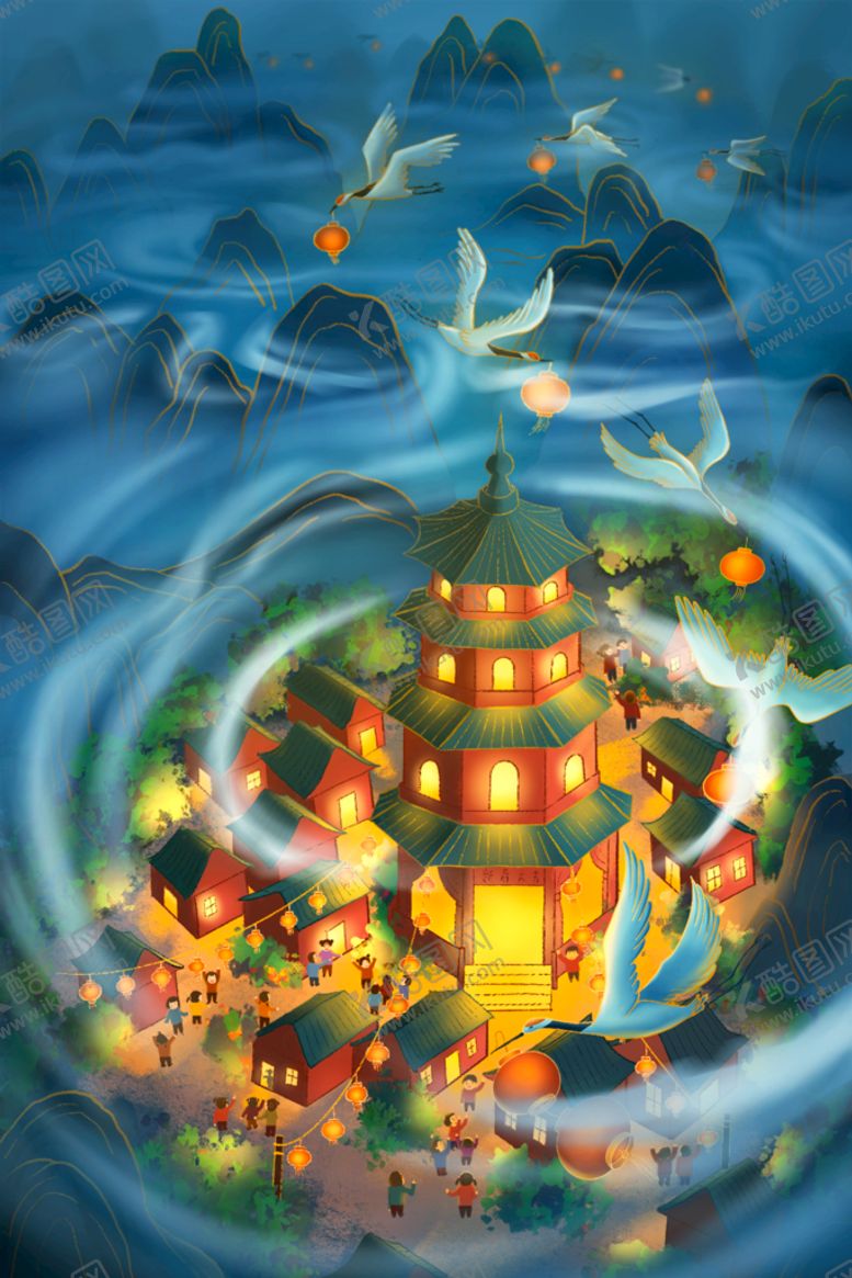 编号：75849009290352325941【酷图网】源文件下载-国潮海报 中国风背景 