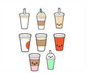 奶茶卡通图片