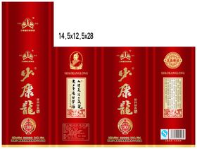 白酒酒盒设计牡丹酒
