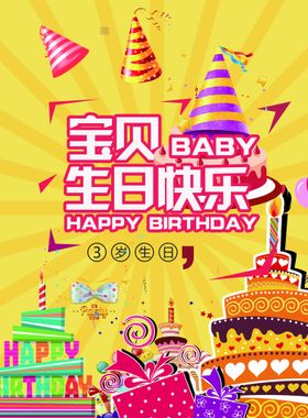 生日快乐创意海报 