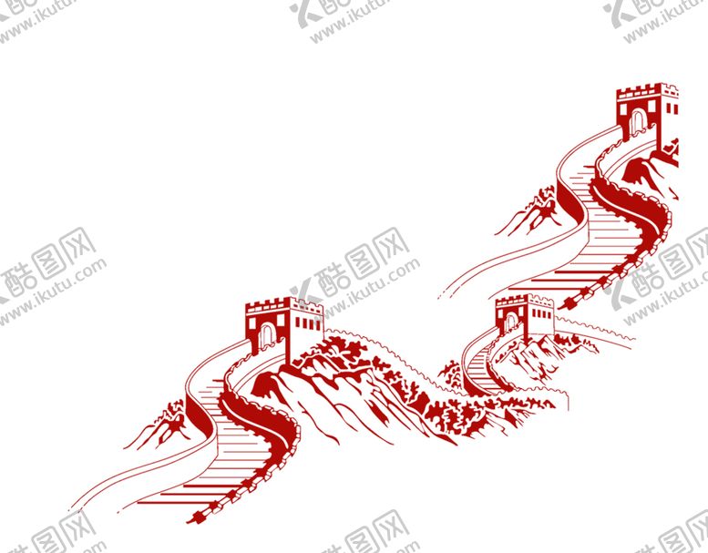 编号：17400705130248295415【酷图网】源文件下载-长城建筑古风传统装饰海报素材