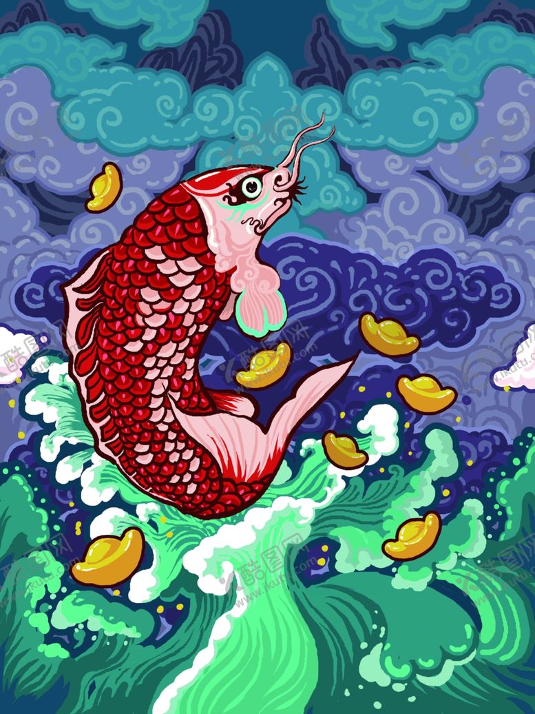 编号：13200609250341206297【酷图网】源文件下载-国潮海报设计图片