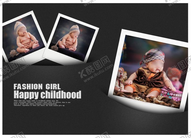 编号：50759009250315478576【酷图网】源文件下载-单纯的快乐儿童相册模板