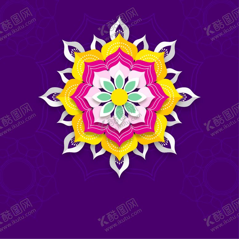 编号：37295809191405495831【酷图网】源文件下载-纸质花朵背景 