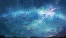 彩色星空