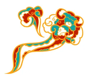 中国风祥云纹理节日元素朵图案装饰图案传统图案