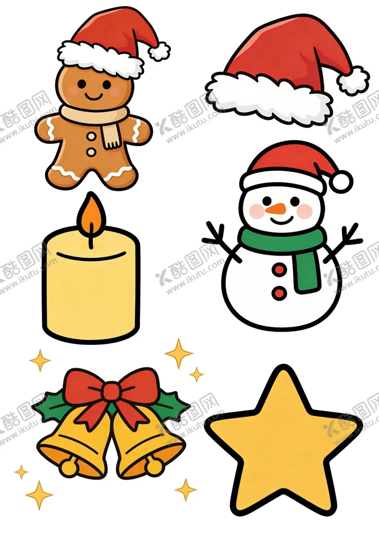 编号：91078604101626351456【酷图网】源文件下载-圣诞装饰元素集合