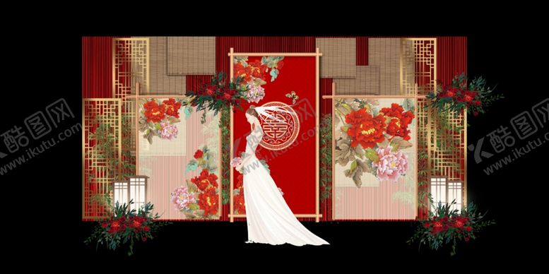 编号：33620505172052133531【酷图网】源文件下载-中式几何婚礼